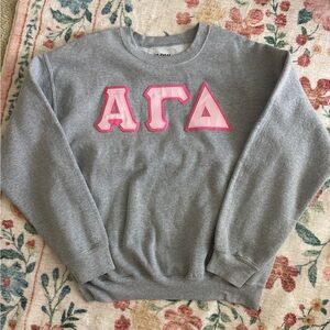 Alpha Gamma Delta Letter Sweatshirt